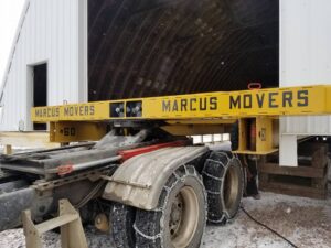 Marcus Building Movers branded equipment