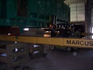 Marcus Building Movers Branded heavy machinery